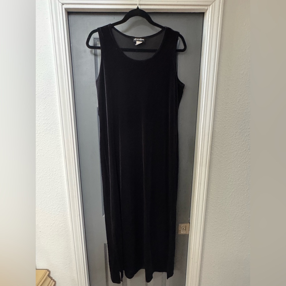 Caribou Black Velvet Dress